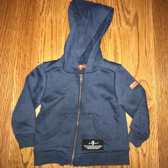 BOYS TEE SHIRT WITH HOODED JACKET SIZE 10//12 OR 18 NAVY BLUE